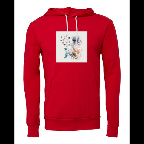 Watercolor Flower Bella canvas hoodie 3719